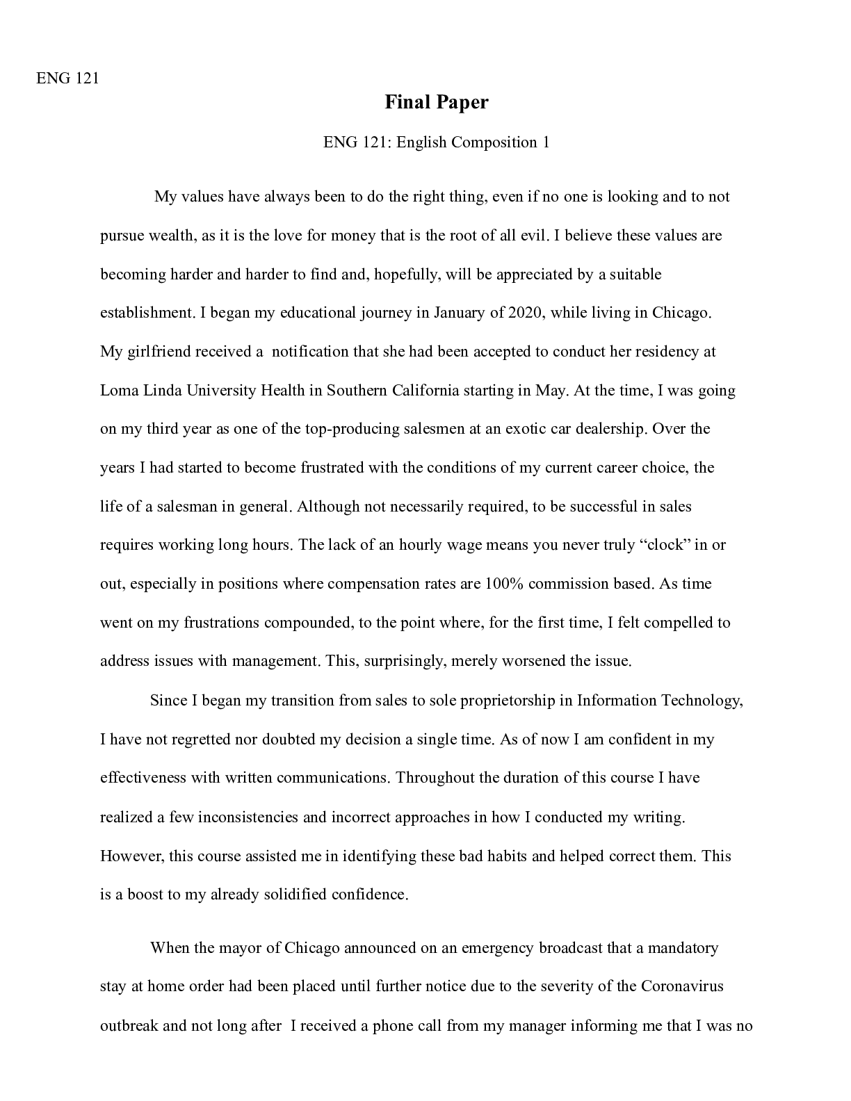 Preview image of ENG  121  Final  Paper document